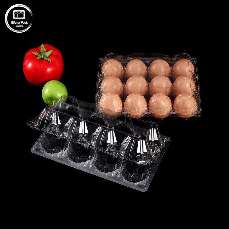 Eco-friendly 30 Pack Plastic Egg Holders Trays duráveis de ovos de galinha para produtos agrícolas frescos