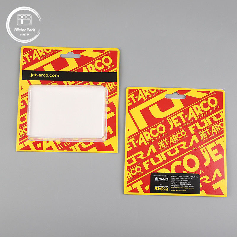 Cartão de slide de PVC personalizado Pacotes de bolhas personalizados Insira embalagem com cartão de papel para exibição segura do cartão