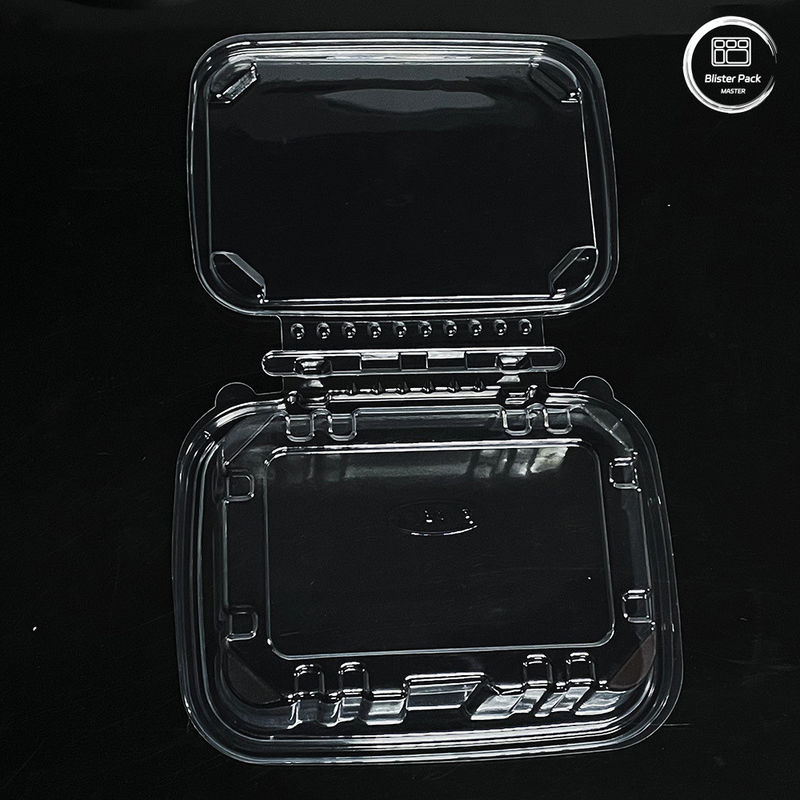 Contenedores de salada ecológicos de 16 e 24 oz com tampa fixada descartáveis para produtos frescos