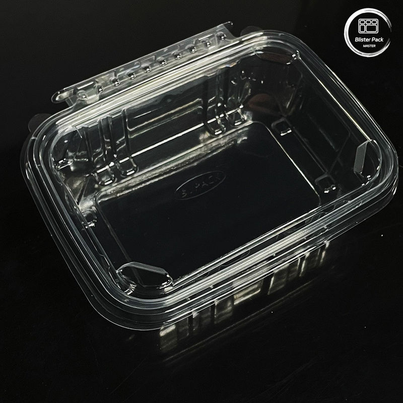 Contenedores de salada ecológicos de 16 e 24 oz com tampa fixada descartáveis para produtos frescos