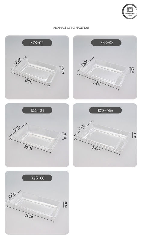 Embalagens de plástico de fundo plano para produtos frescos