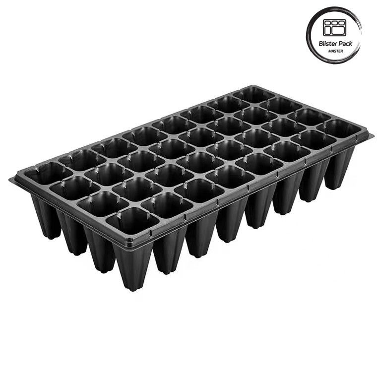 Acessível Multi Cell grandes bandejas de sementes de plástico 21 a 120 células para vegetais e plantas