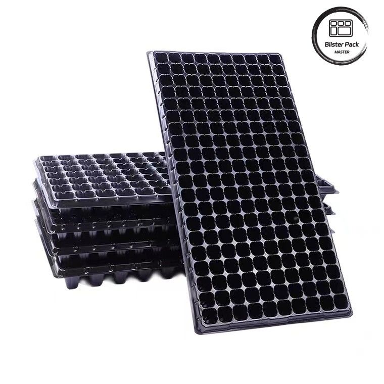Acessível Multi Cell grandes bandejas de sementes de plástico 21 a 120 células para vegetais e plantas