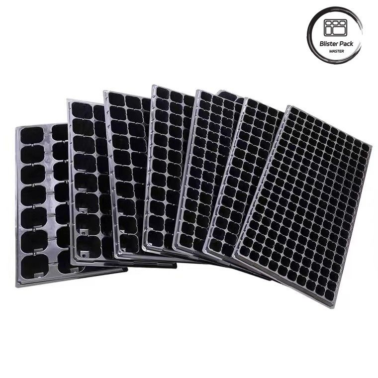 Acessível Multi Cell grandes bandejas de sementes de plástico 21 a 120 células para vegetais e plantas