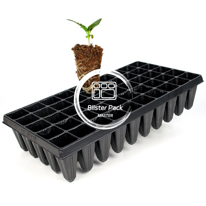 50 Caixas de Germinação de Plástico de Células Caixa de Iniciação de Sementes Durável para um crescimento eficiente das plantas