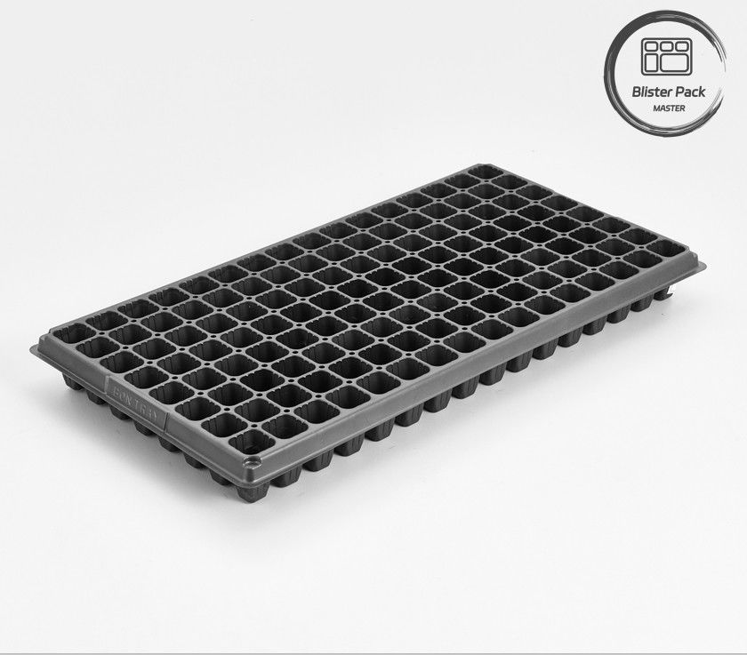 128 células PS bandejas de sementeira de plástico para plantação de vegetais 0,8 mm a 1,0 mm de espessura bandejas de germinação de plantas