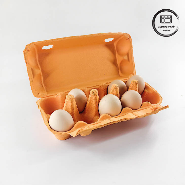 Embalagem de ovos de codorna ecológica personalizada 12 6 4 Caixa de pasta de papel Caixas de ovos para ovos de galinha