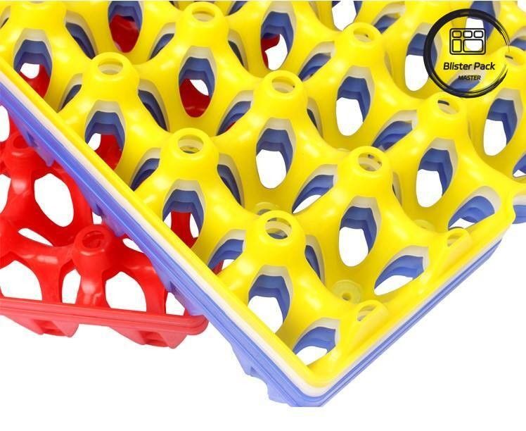 Embalagem de bolhas de ovos de plástico de 30 células acessível para ovos de galinha