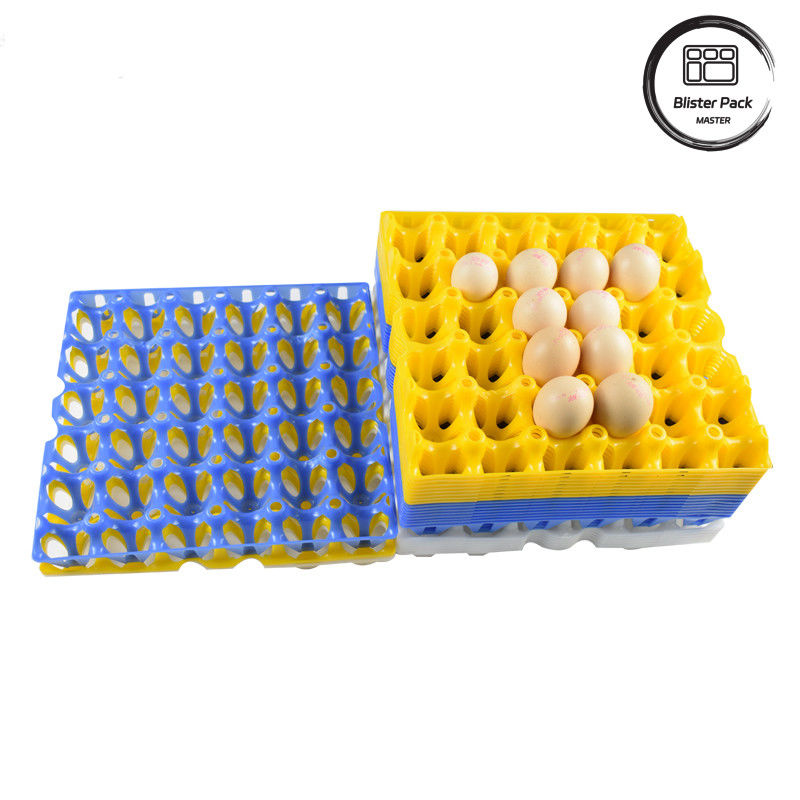 Embalagem de bolhas de ovos de plástico de 30 células acessível para ovos de galinha