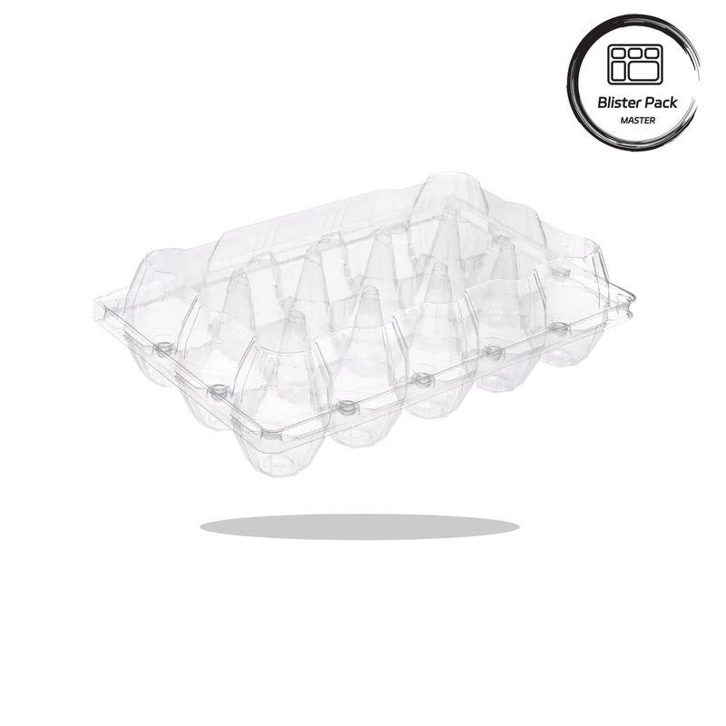 20/24/30 Célula PET Placa de bolhas de ovos de plástico transparente Embalagem de ovos de frango de codorna descartável com tampa