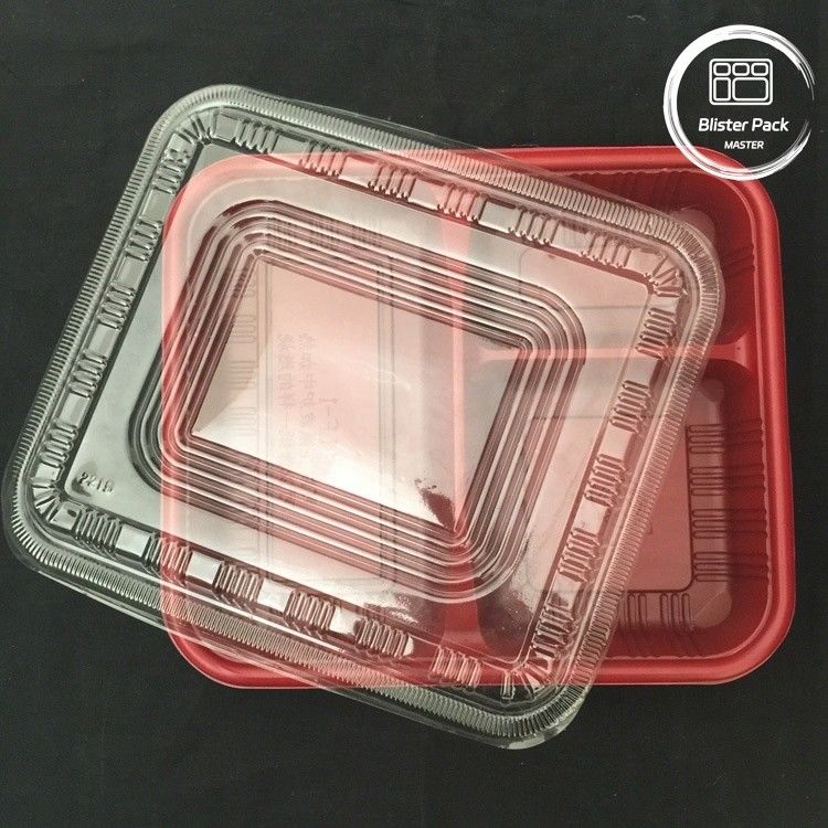 Eco-friendly 3 Compartimentos Bento Box descartável PP plástico microondas e frigorífico seguro