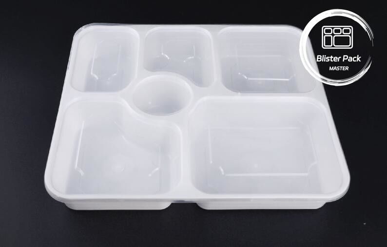 Caixas de plástico para microondas com 2, 3, 4, 6 compartimentos