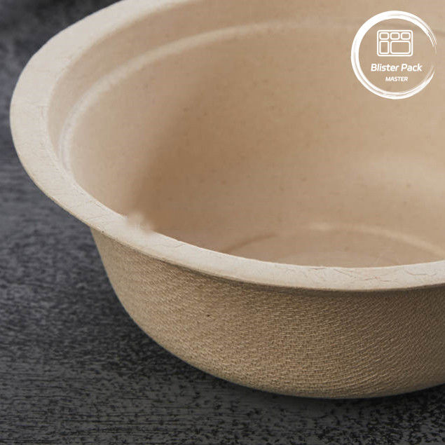 PFAS livre biodegradável de cana de açúcar Bagasse Taças de Sopa e Salada descartáveis 8oz a 32oz