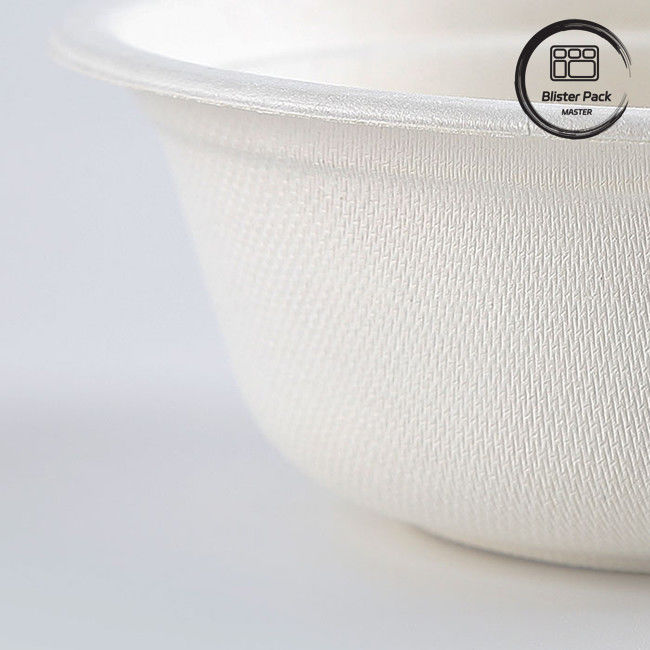 PFAS livre biodegradável de cana de açúcar Bagasse Taças de Sopa e Salada descartáveis 8oz a 32oz