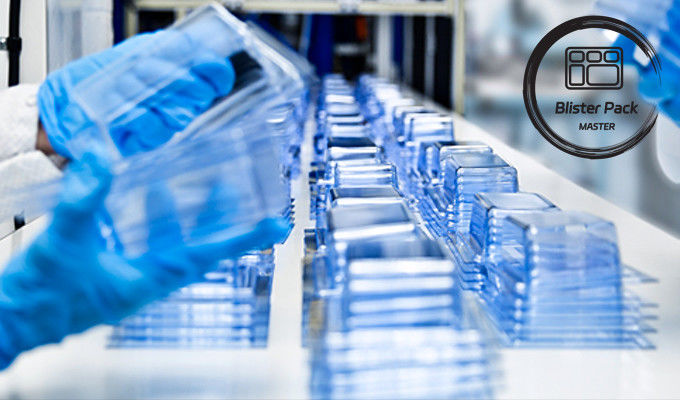 Embalagens de bolhas médicas esterilizadas para embalagens de bandejas médicas cosméticas descartáveis de ácido hialurónico