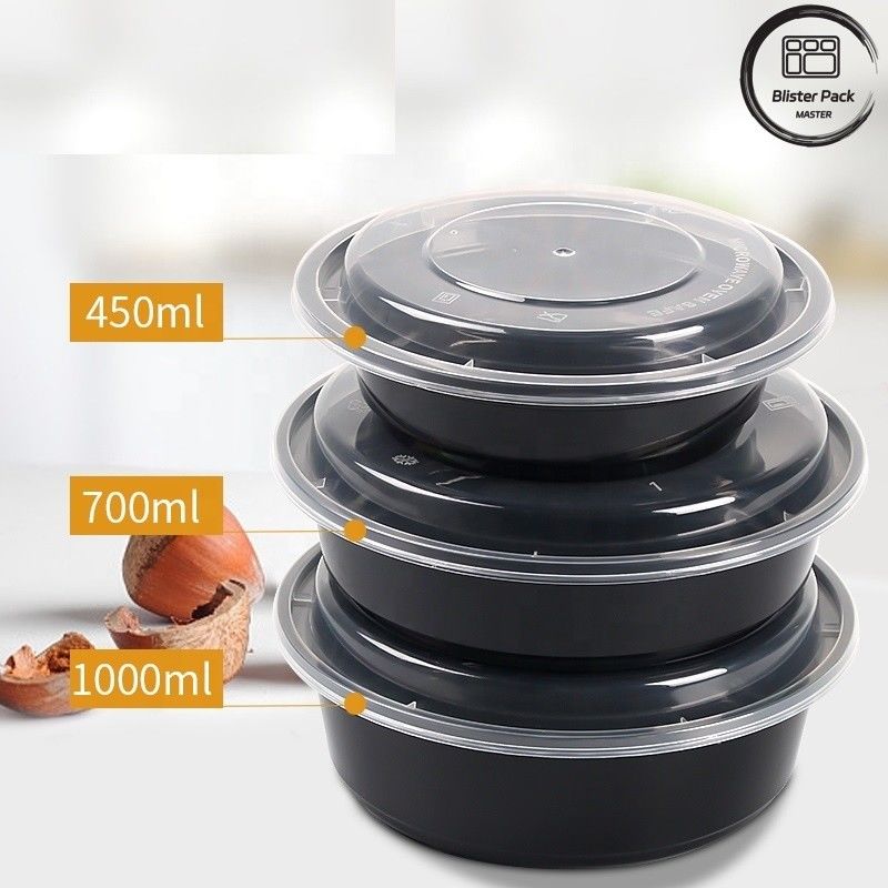 Recipientes de salada descartáveis sem BPA à prova de vazamento Vários tamanhos 8oz 12oz 16oz 24oz 32oz