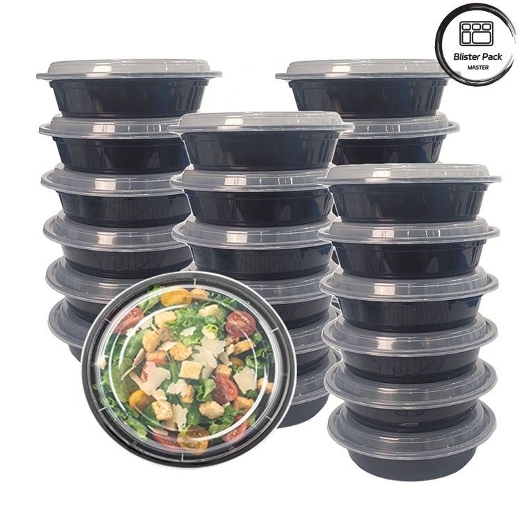Recipientes de salada descartáveis sem BPA à prova de vazamento Vários tamanhos 8oz 12oz 16oz 24oz 32oz