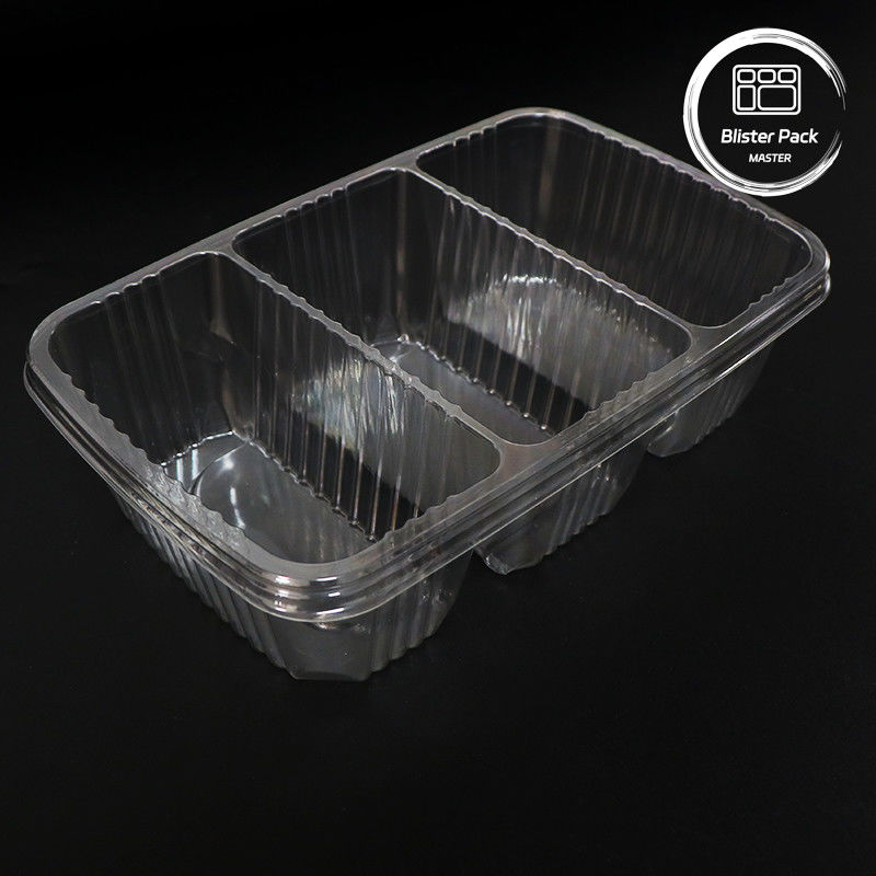 Pré-confecção de frutas Prato de salada de frutas Prato de salada de plástico transparente Embalagem de embalagem Para frescura