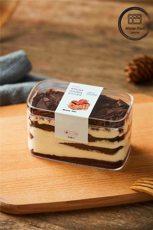 Entrega rápida Blister recipiente de pastelaria de plástico ideal para padaria / caixa de pastelaria de plástico