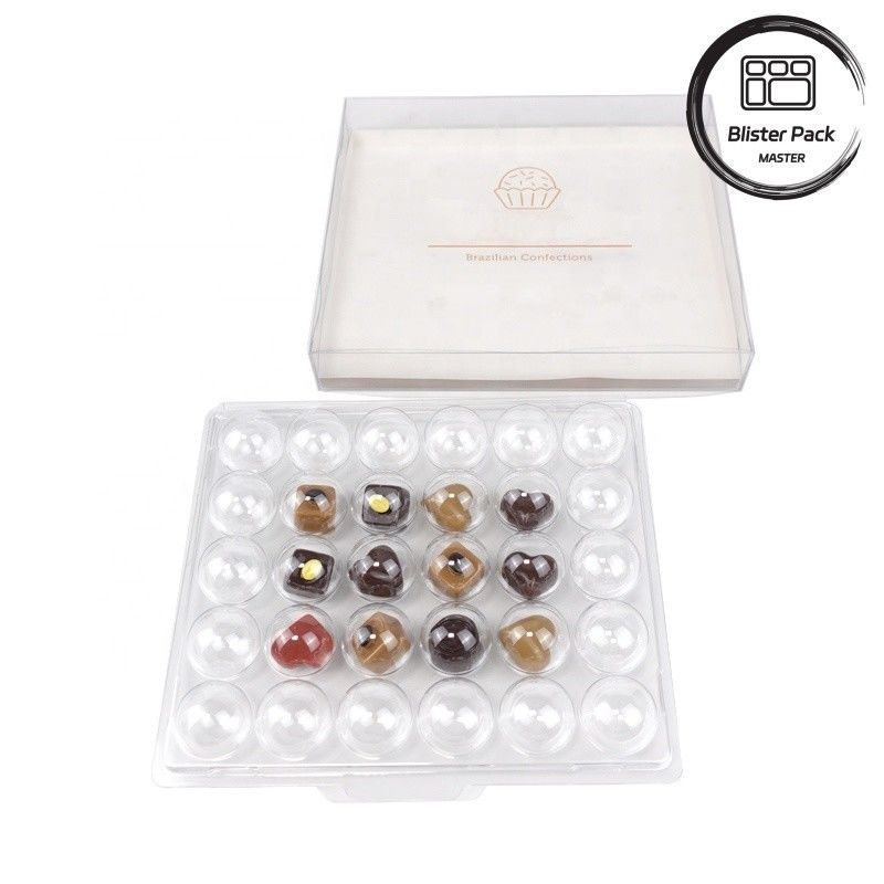 Embalagem de trufas Disponível em conjuntos de 4, 8, 15 e 30 peças Durável e versátil