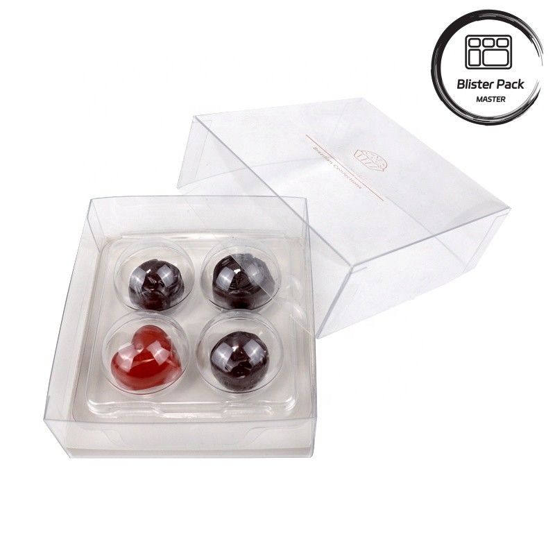 Embalagem de trufas Disponível em conjuntos de 4, 8, 15 e 30 peças Durável e versátil