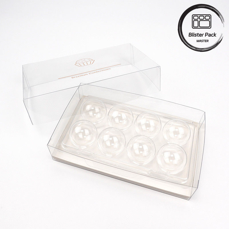 Embalagem de trufas Disponível em conjuntos de 4, 8, 15 e 30 peças Durável e versátil