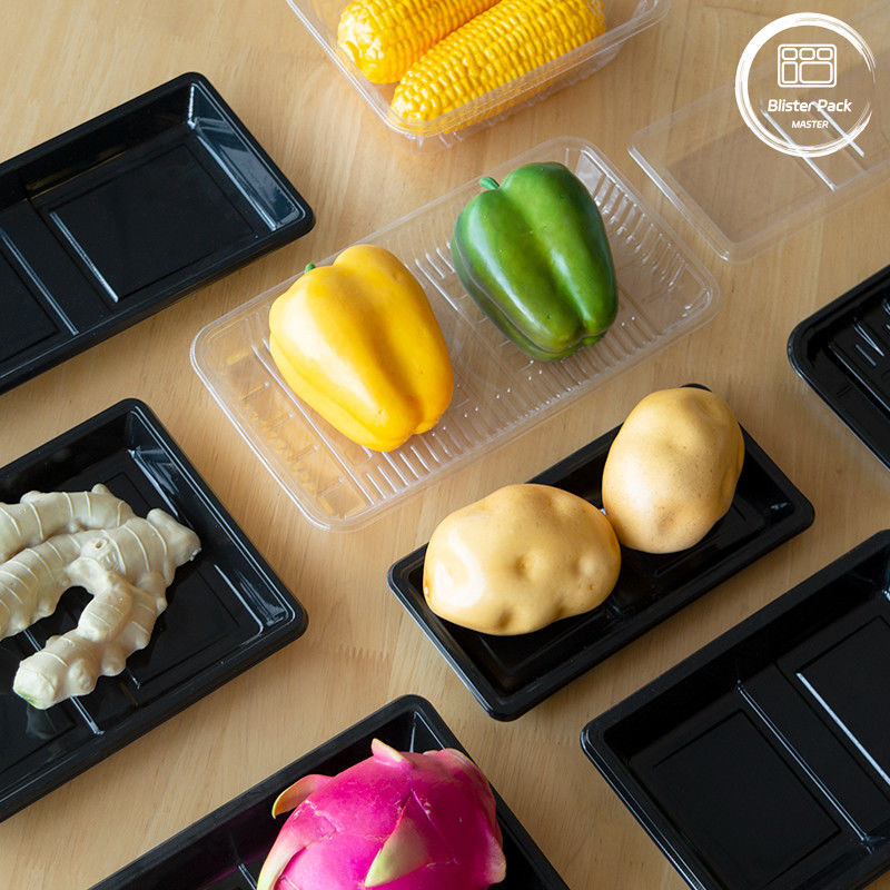 Caixas de plástico descartáveis para supermercados - Solução duradoura para frutas e vegetais