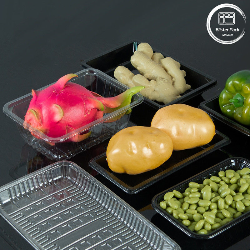 Caixas de plástico descartáveis para supermercados - Solução duradoura para frutas e vegetais