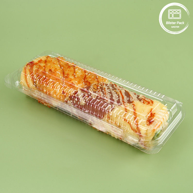 Container de frutas descartáveis transparente personalizado - bandeja de PET de plástico para armazenamento de produtos frescos