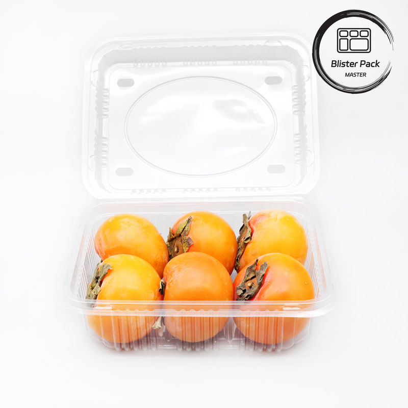 Taça de vegetais frescos e de frutas frescas PET transparente - Ideal para exibição e armazenamento