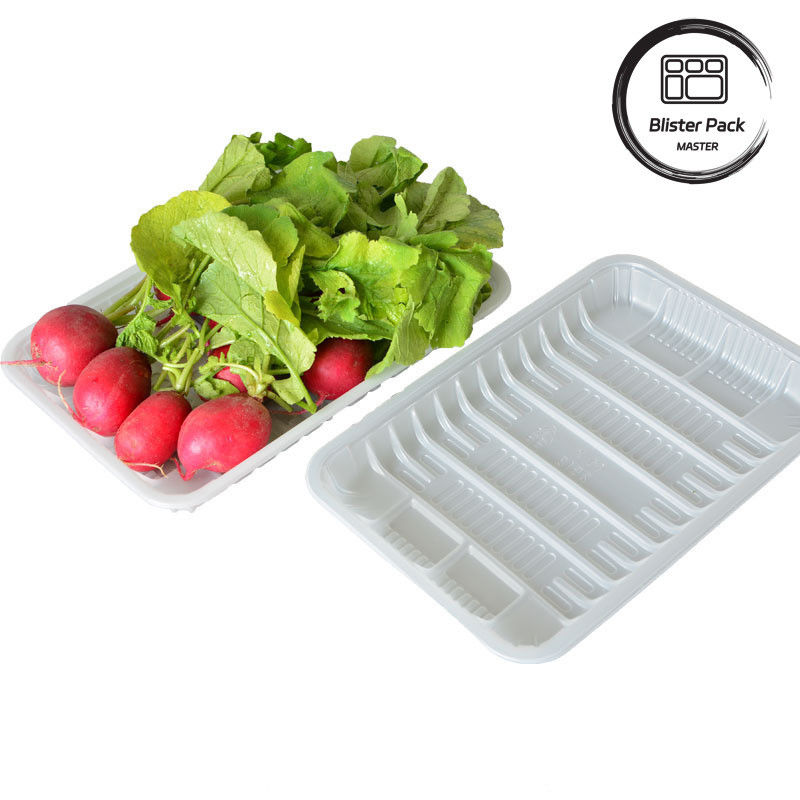 Taça de vegetais frescos e de frutas frescas PET transparente - Ideal para exibição e armazenamento