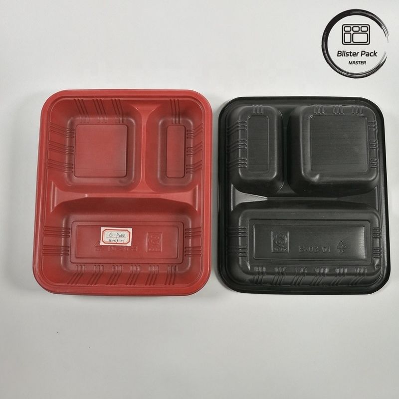 2-3-4 Compartimento personalizado PP Hot Food Takeaway Bento Boxes Eco Friendly Rectangular