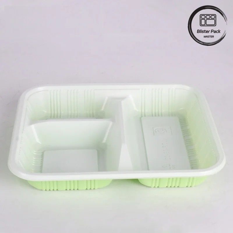 2-3-4 Compartimento personalizado PP Hot Food Takeaway Bento Boxes Eco Friendly Rectangular