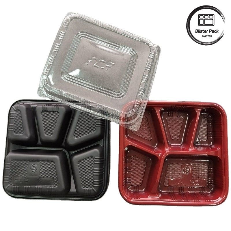 2-3-4 Compartimento personalizado PP Hot Food Takeaway Bento Boxes Eco Friendly Rectangular