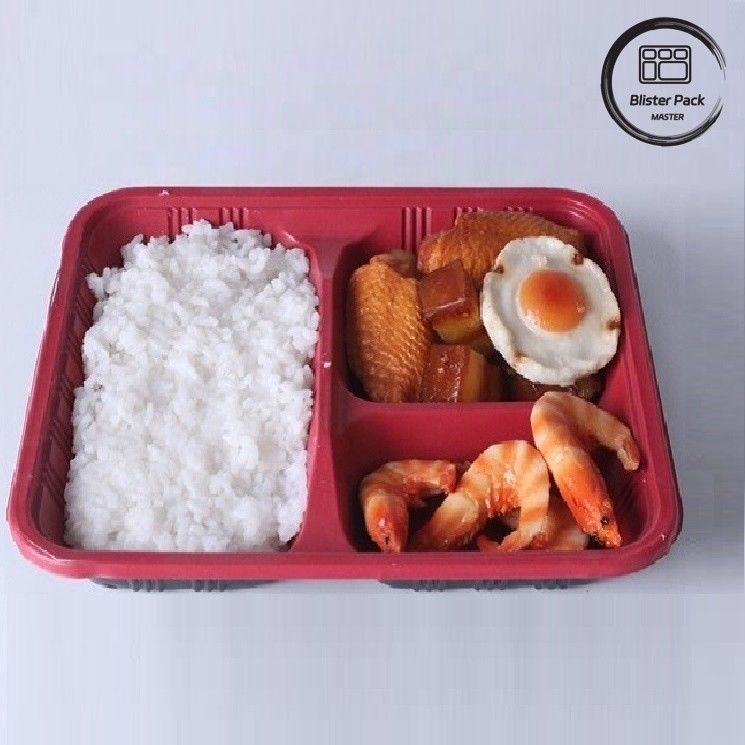 2-3-4 Compartimento personalizado PP Hot Food Takeaway Bento Boxes Eco Friendly Rectangular