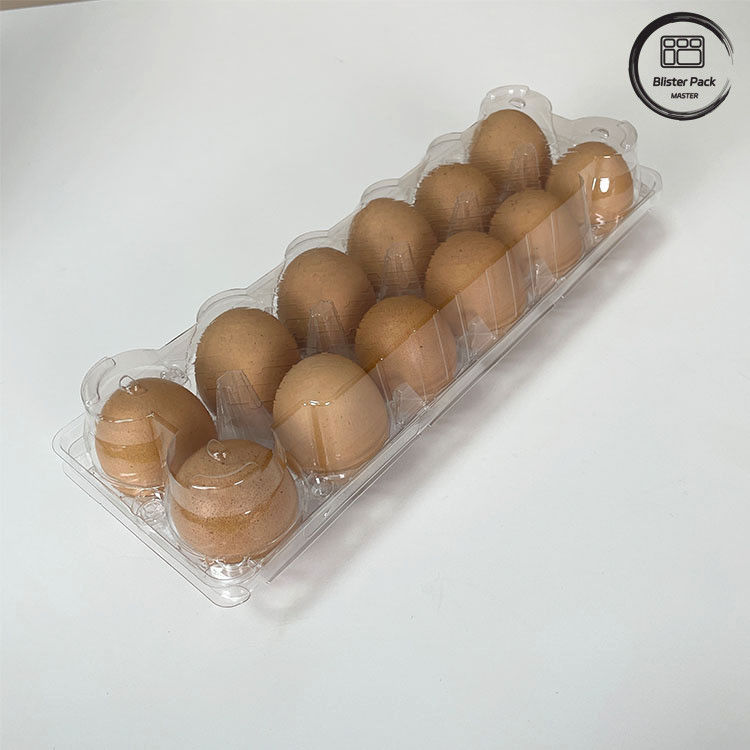 12 Contagem Reutilizavel Blister de plástico de ovos de galinha para armazenamento e transporte