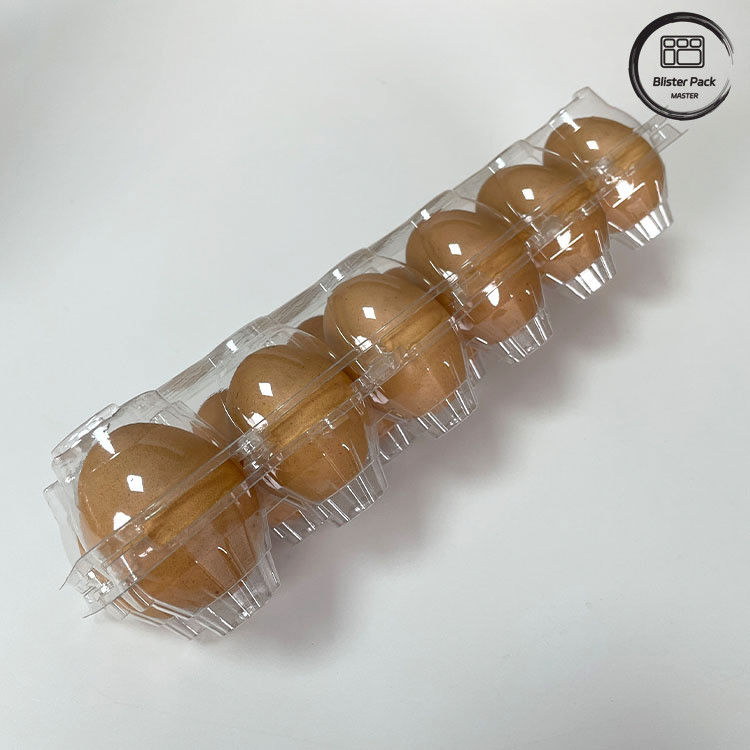 12 Contagem Reutilizavel Blister de plástico de ovos de galinha para armazenamento e transporte