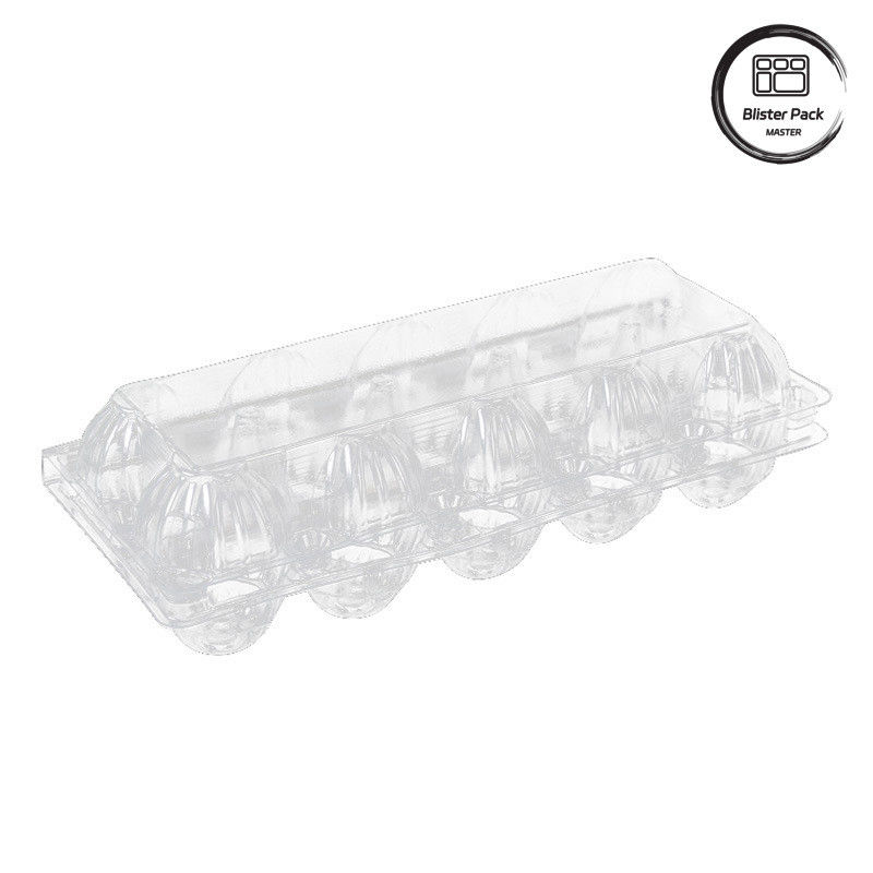 20/24/30 Célula PET Placa de bolhas de ovos de plástico transparente Embalagem de ovos de frango de codorna descartável com tampa