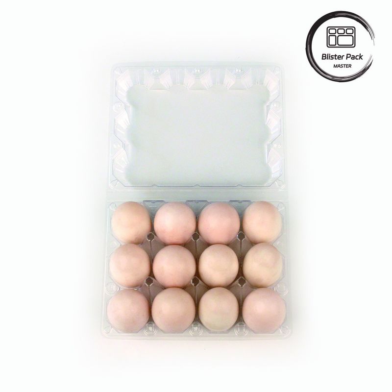 Caixa de ovos de plástico recipiente versátil com 4 a 15 furos Caixas termoformadas personalizadas transparentes