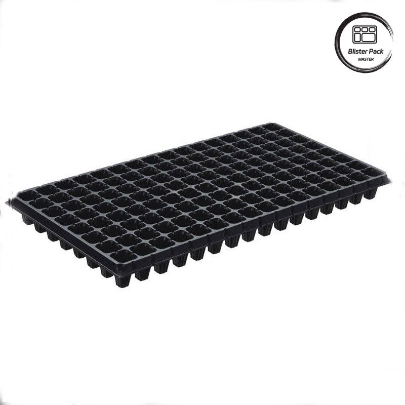 Caixas de plástico durável para semeadura, de 32 a 200 células, ideais para germinação de vegetais e flowe