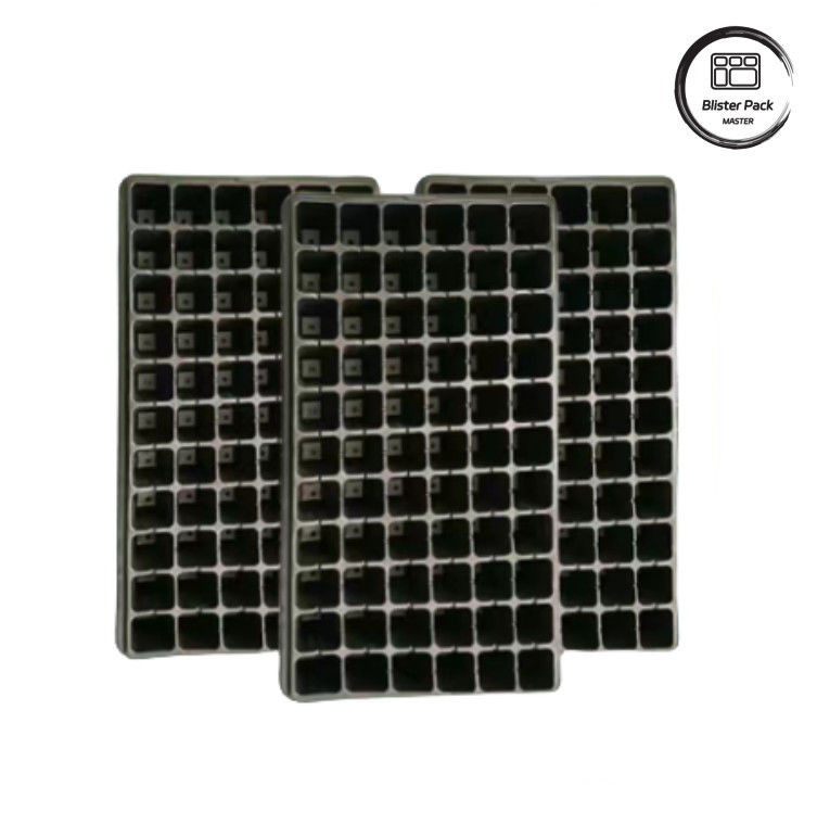 Caixas de plástico durável para semeadura, de 32 a 200 células, ideais para germinação de vegetais e flowe
