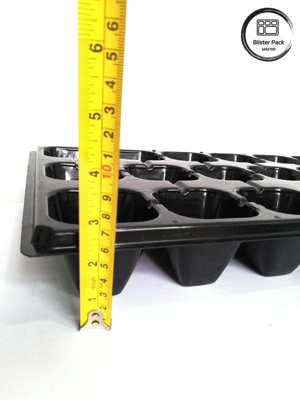 Caixa de sementes de nutrição de plástico para plantas de viveiro disponível em 32, 50, 72, 128, 200 buracos