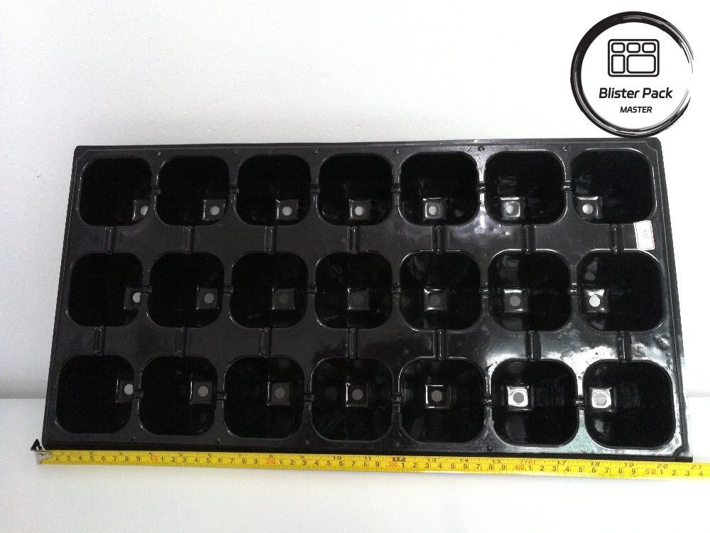Caixa de sementes de nutrição de plástico para plantas de viveiro disponível em 32, 50, 72, 128, 200 buracos
