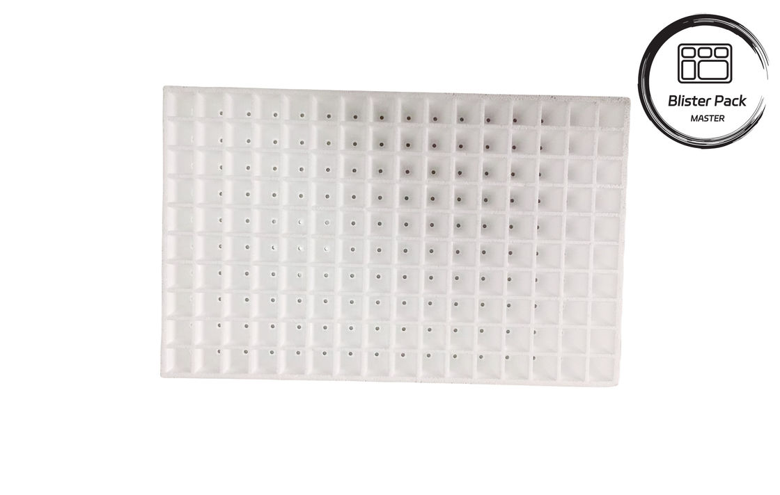 Taça de sementes de espuma flutuante de 160 buracos para utilização em laboratório de sementes de vegetais e frutas hidropónicas
