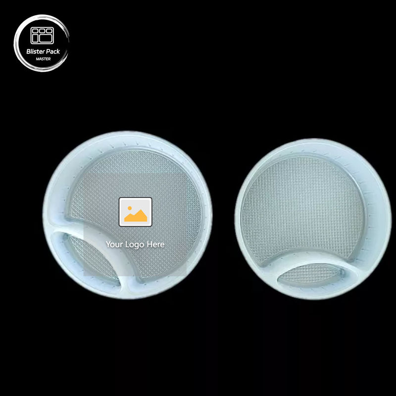 Embalagem de plástico transparente de PP de bolhas descartável, com 6 cavidades para chocolate, doces, bolo de lua, muffins e bolinhos