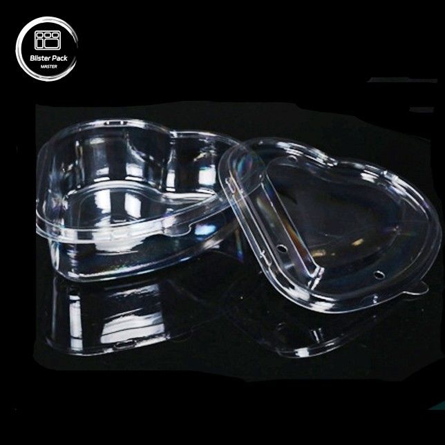 Embalagem de plástico transparente de PP de bolhas descartável, com 6 cavidades para chocolate, doces, bolo de lua, muffins e bolinhos