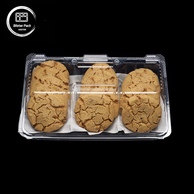 Caixa de bolos em rolos suíços PET transparente personalizada para embalagens de sobremesa e presentes