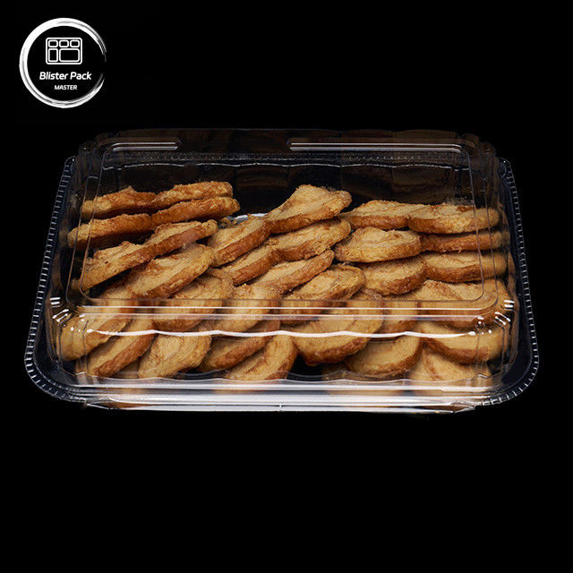 Caixa de bolos em rolos suíços PET transparente personalizada para embalagens de sobremesa e presentes