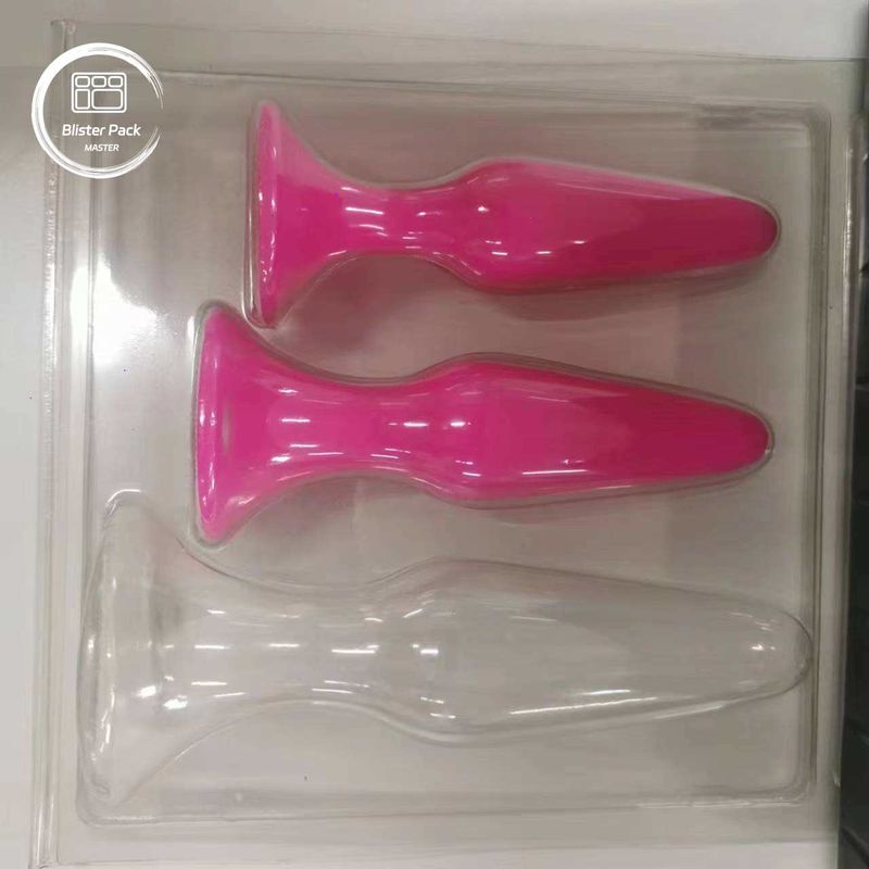 Caixa de bolhas de PS PET eco-friendly para produtos para adultos, Aldult armazenamento e embalagem de brinquedos