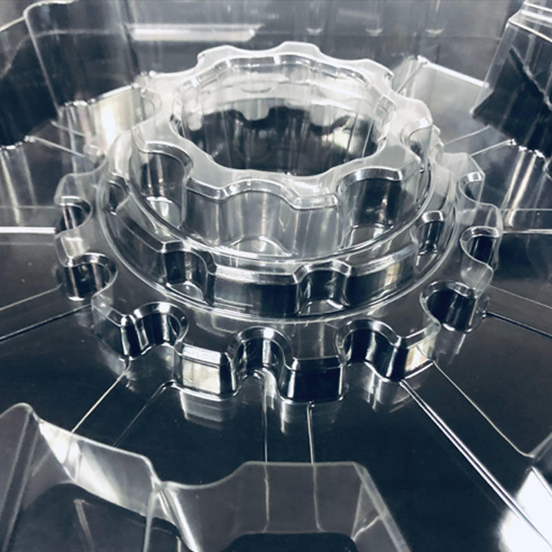Embalagens personalizáveis em bandejas de bolhas PET transparentes para rolamentos e componentes de hardware